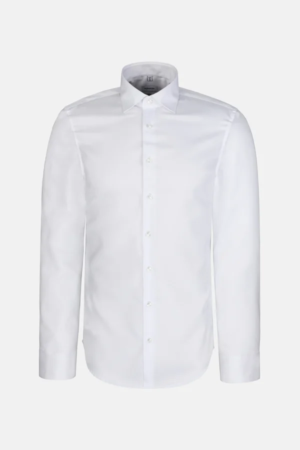 Men´s Shirt Slim Fit Fine Twill Longsleeve White