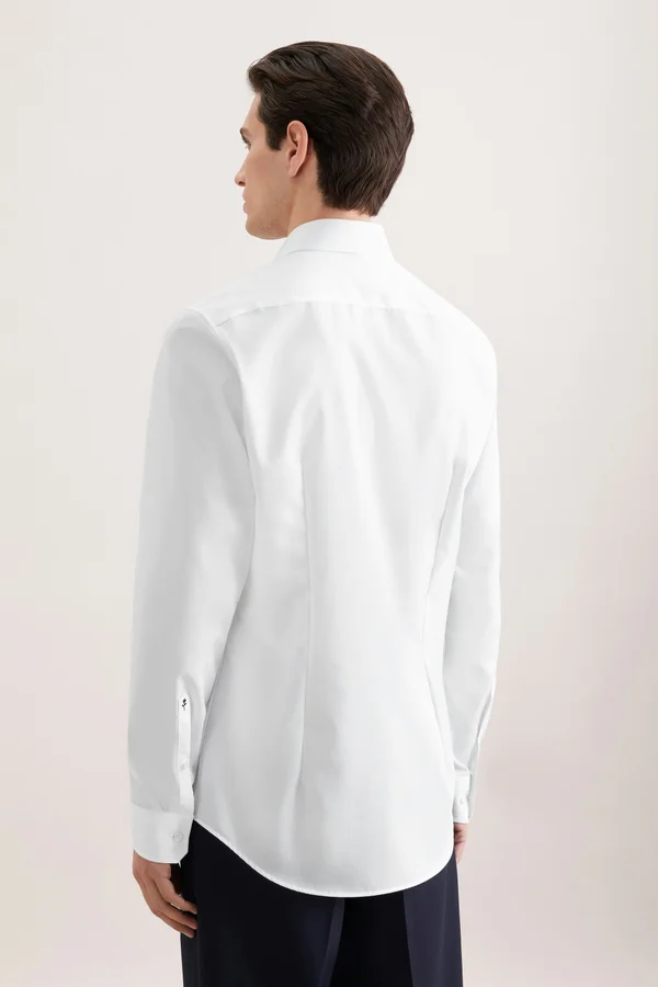 Men´s Shirt Slim Fit Extra Longsleeve White