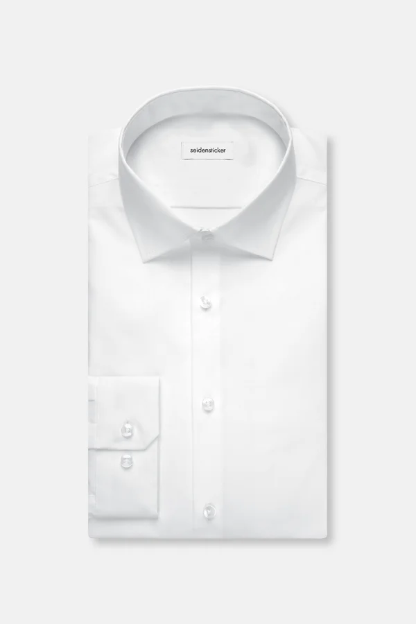 Men´s Shirt Slim Fit Extra Longsleeve White