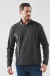 Men's Treeline Performance 1/4 Zip Pullover Black Heather