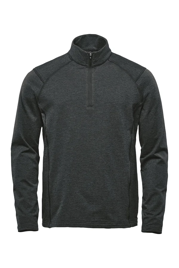 Men's Treeline Performance 1/4 Zip Pullover Black Heather
