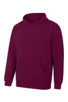 Unisex Organic Cotton Hooded Sweatshirt Bordeaux