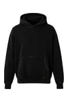 Unisex Vintage Organic Cotton Hooded Sweatshirt Vintage Black