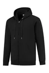 Unisex Full Zip Hooded Jacket deep black
