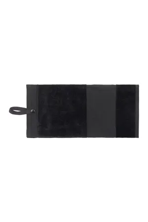 Deluxe Velour Golf Towel Black