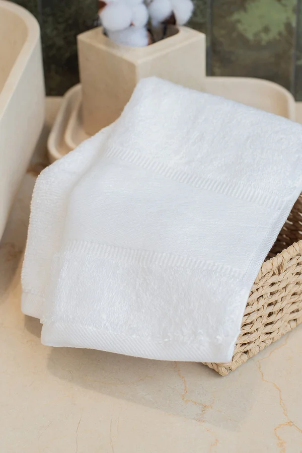Organic Guest Towel White