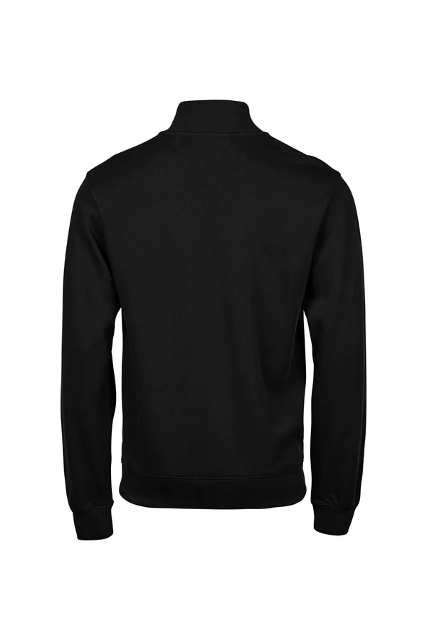 Ribbed Interlock Half Zip