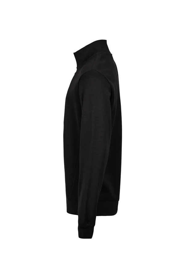 Ribbed Interlock Half Zip