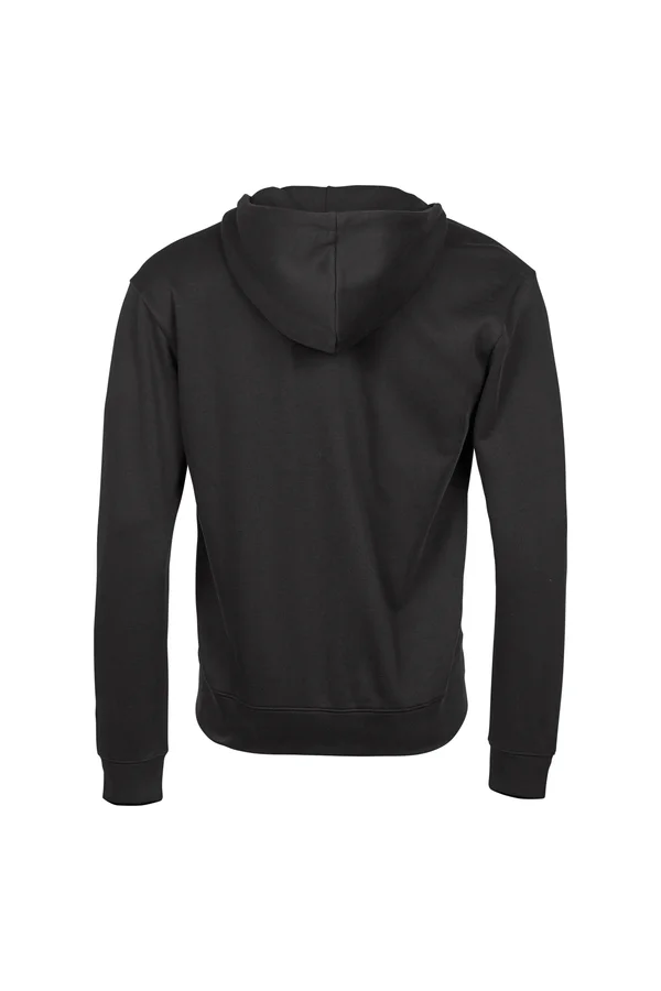 Ribbed Interlock Hooded Full Zip