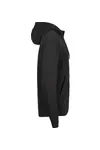 Ribbed Interlock Hooded Full Zip