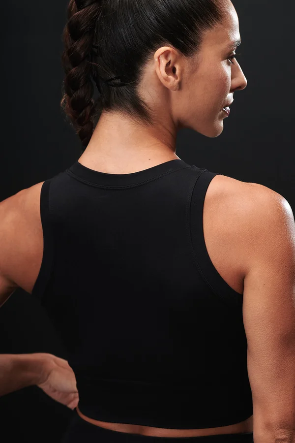 Ladies´ Cropped Tank Black