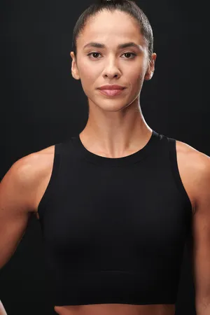 Ladies´ Cropped Tank Black