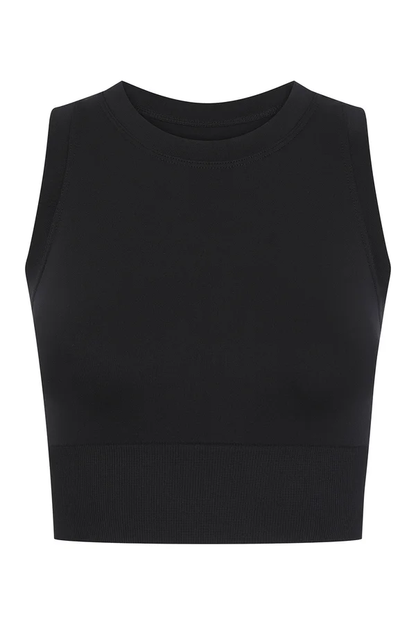 Ladies´ Cropped Tank Black