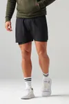 Men's Double Layer Sports Short Black / Black