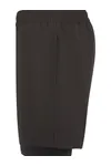Men's Double Layer Sports Short Black / Black