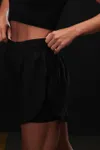 Ladies´ Double Layer Sport Shorts Black / Black
