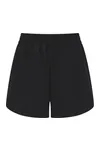 Ladies´ Double Layer Sport Shorts Black / Black