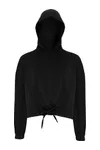Women´s Cropped Oversize Hoodie Black