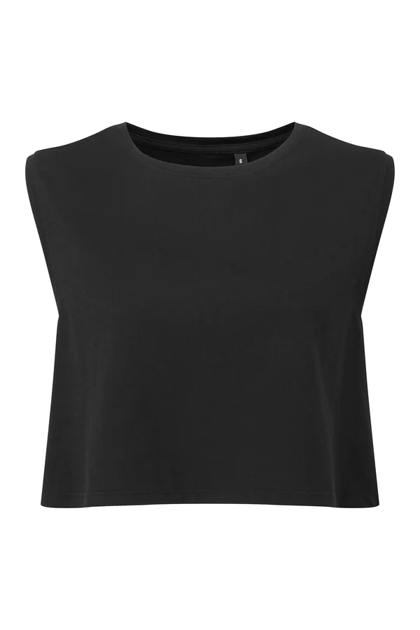 Women´s TriDri® Organic Crop Tank Black