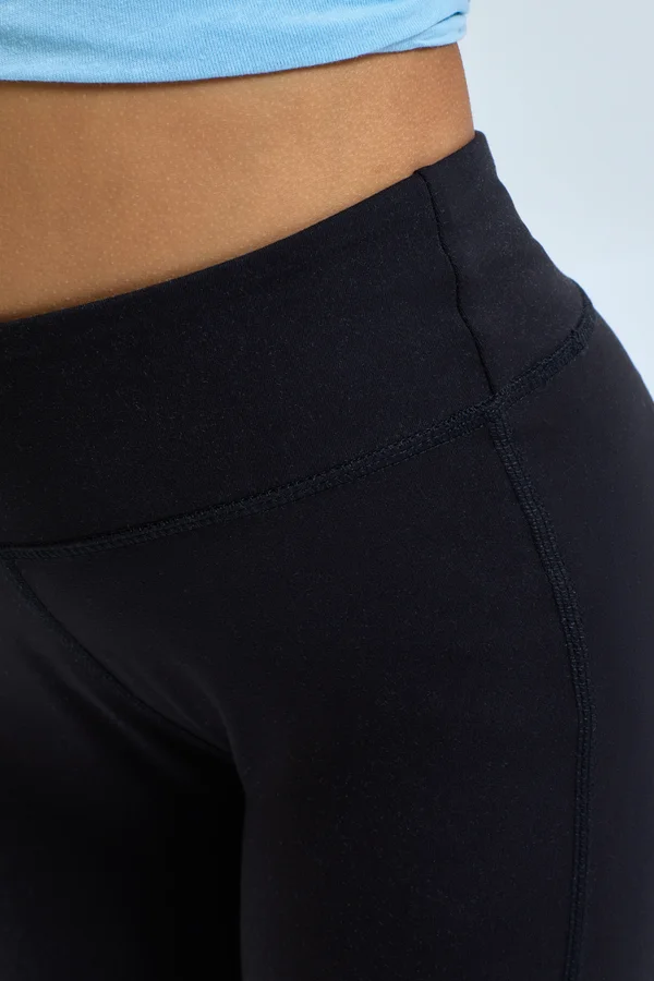 Kids Recycled Performance Leggings Black