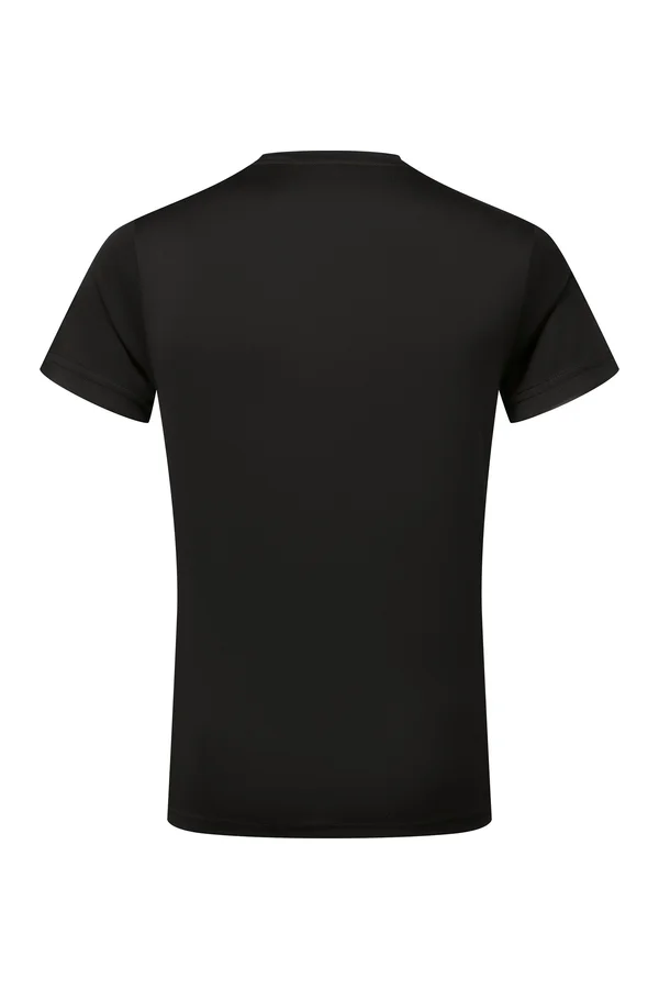 TriDri® Ion-Charge recycled textured tee Black