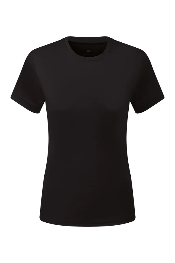 Women’s TriDri® Ion-Charge recycled textured tee Black