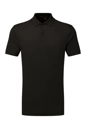TriDri® Ion-Charge panelled polo Black