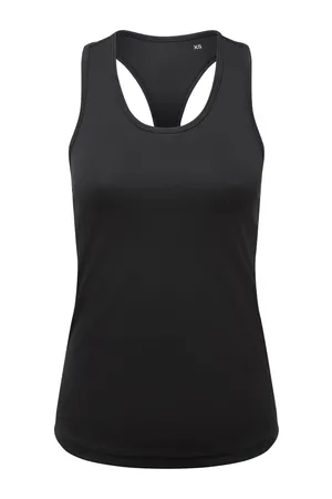 Women´s Recycled Performance Slim Racer Back Vest Black