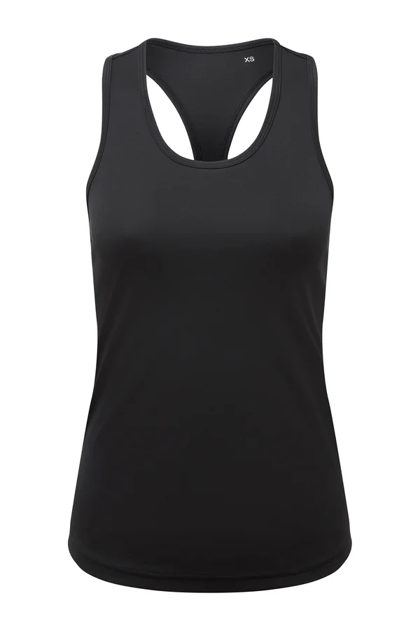 Women´s Recycled Performance Slim Racer Back Vest Black