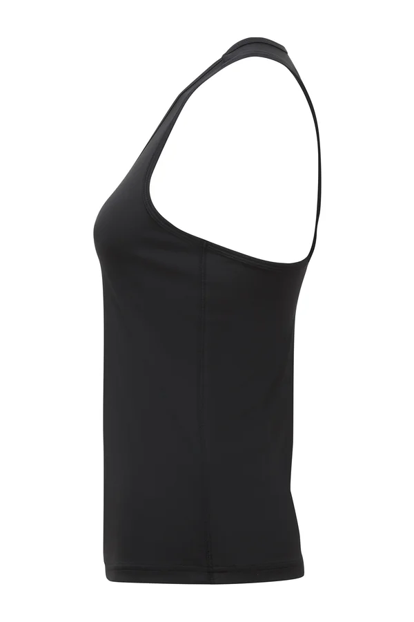 Women´s Recycled Performance Slim Racer Back Vest Black