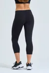 Women´s Recycled Performance Leggings ¾ Length Black