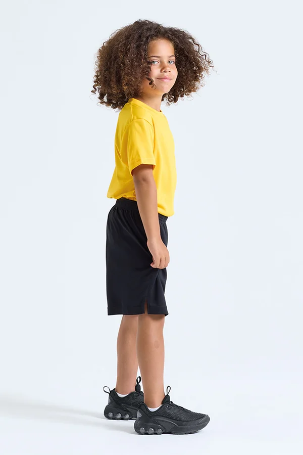 Kids TriDri® Ion-Charge performance shorts Black