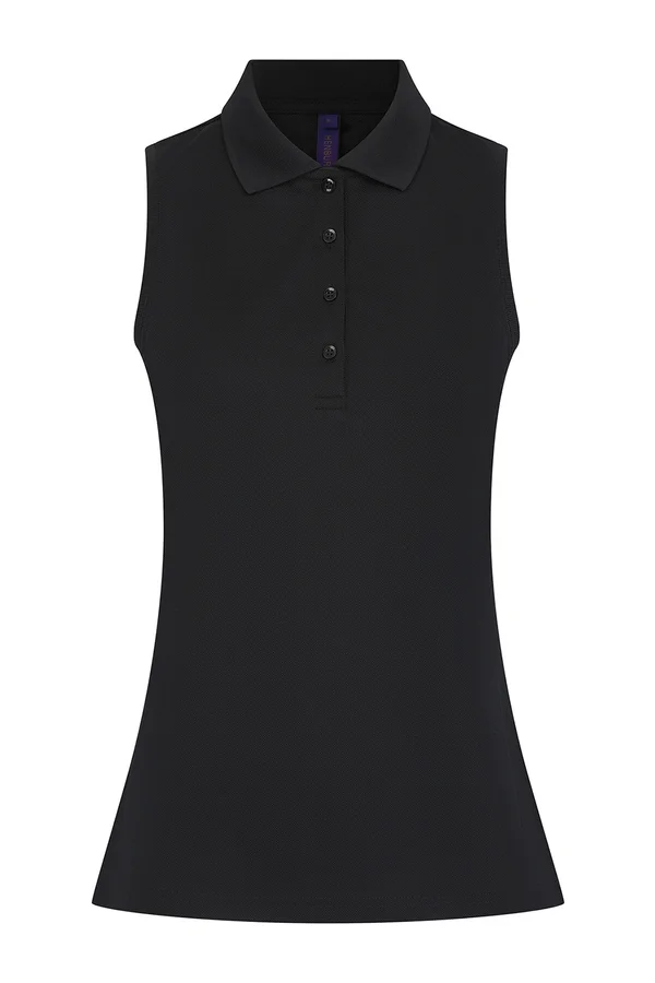 Ladies´ Sleeveless Coolplus® Polo Shirt Black