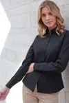 Ladies´ Long Sleeved ´Cotton Feel´ Coolplus® Shirt Black