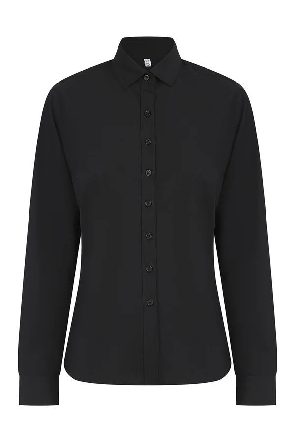Ladies´ Long Sleeved ´Cotton Feel´ Coolplus® Shirt Black