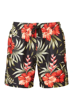 Men´s Swim Shorts Black-Red