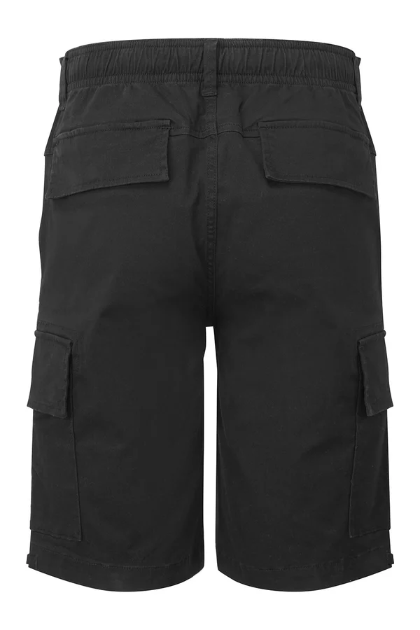 Men´s Drawstring Cargo Utility Shorts Black