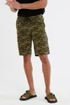 Men´s Camo Cargo Utility Shorts Green