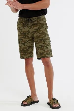 Men´s Camo Cargo Utility Shorts Green