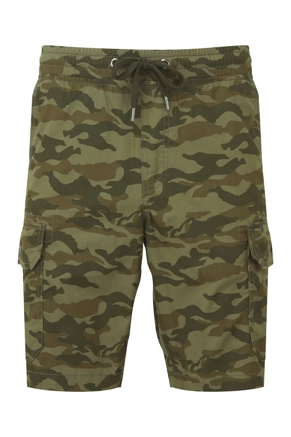 Men´s Camo Cargo Utility Shorts Green