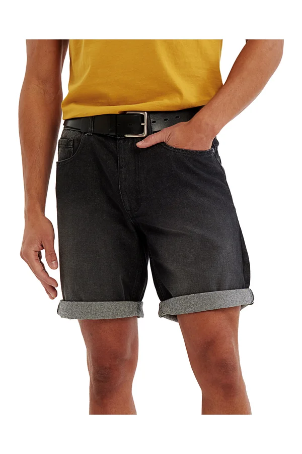 Men´s Denim Shorts Black Denim