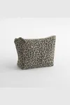 Leopard Print Canvas Accessory Bag Vintage leopard print
