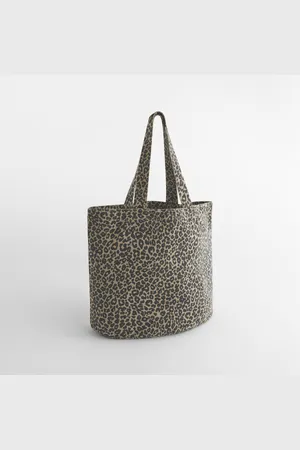 Leopard Print Canvas Shopper Vintage leopard print