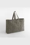 Leopard Print Canvas Oversized Tote Bag Vintage leopard print