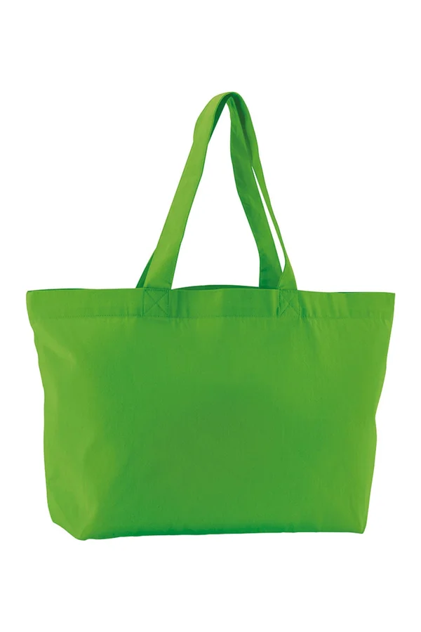 EarthAware® Organic Twill Shopper Apple Green