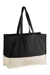 EarthAware® Organic Contrast Shopper Black / Natural