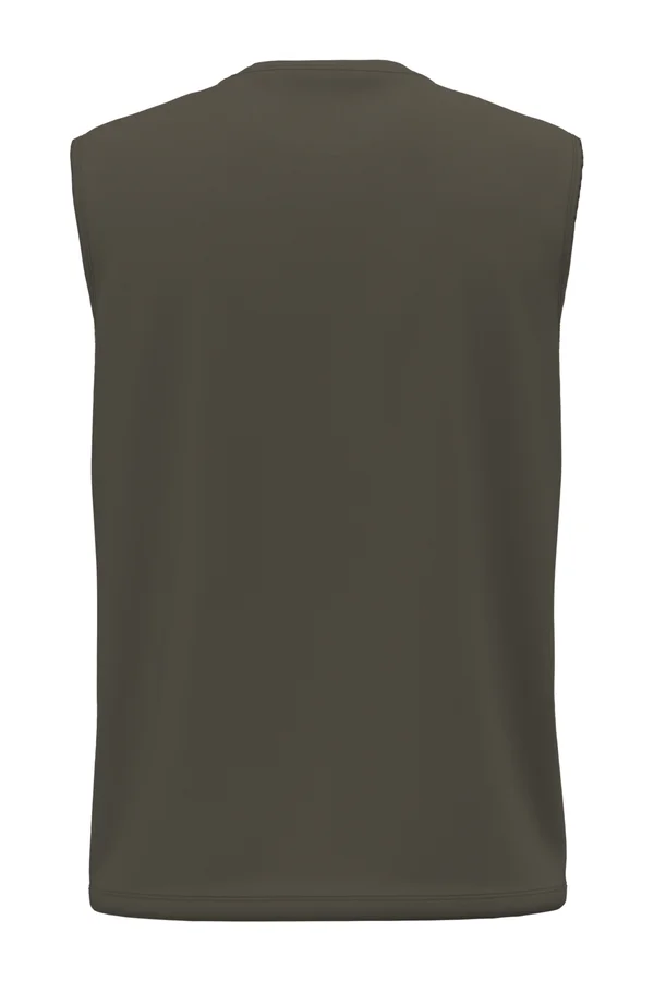 Ärmelloses Bio150 T-Shirt für Herren Dark Khaki