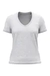 Damen-T-Shirt BIO150 mit V-Ausschnitt Ash Heather