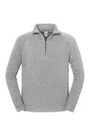 Iconic Premium Herren-Sweatshirt mit Reißverschluss-Stehkragen Athletic Heather