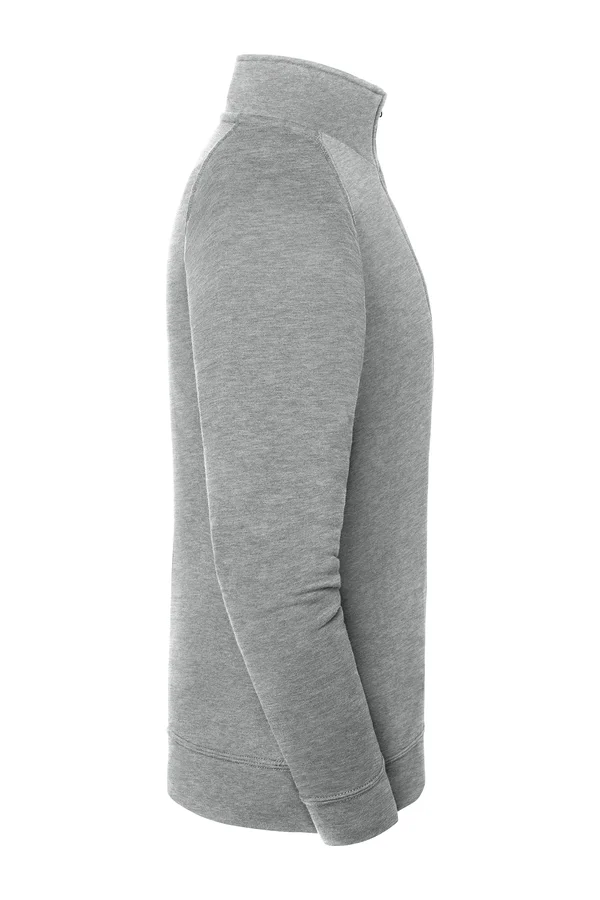 Iconic Premium Herren-Sweatshirt mit Reißverschluss-Stehkragen Athletic Heather